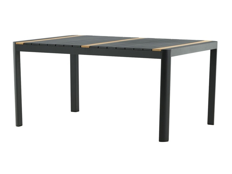 Table de jardin Dallas 2828 (Noir + Marron)