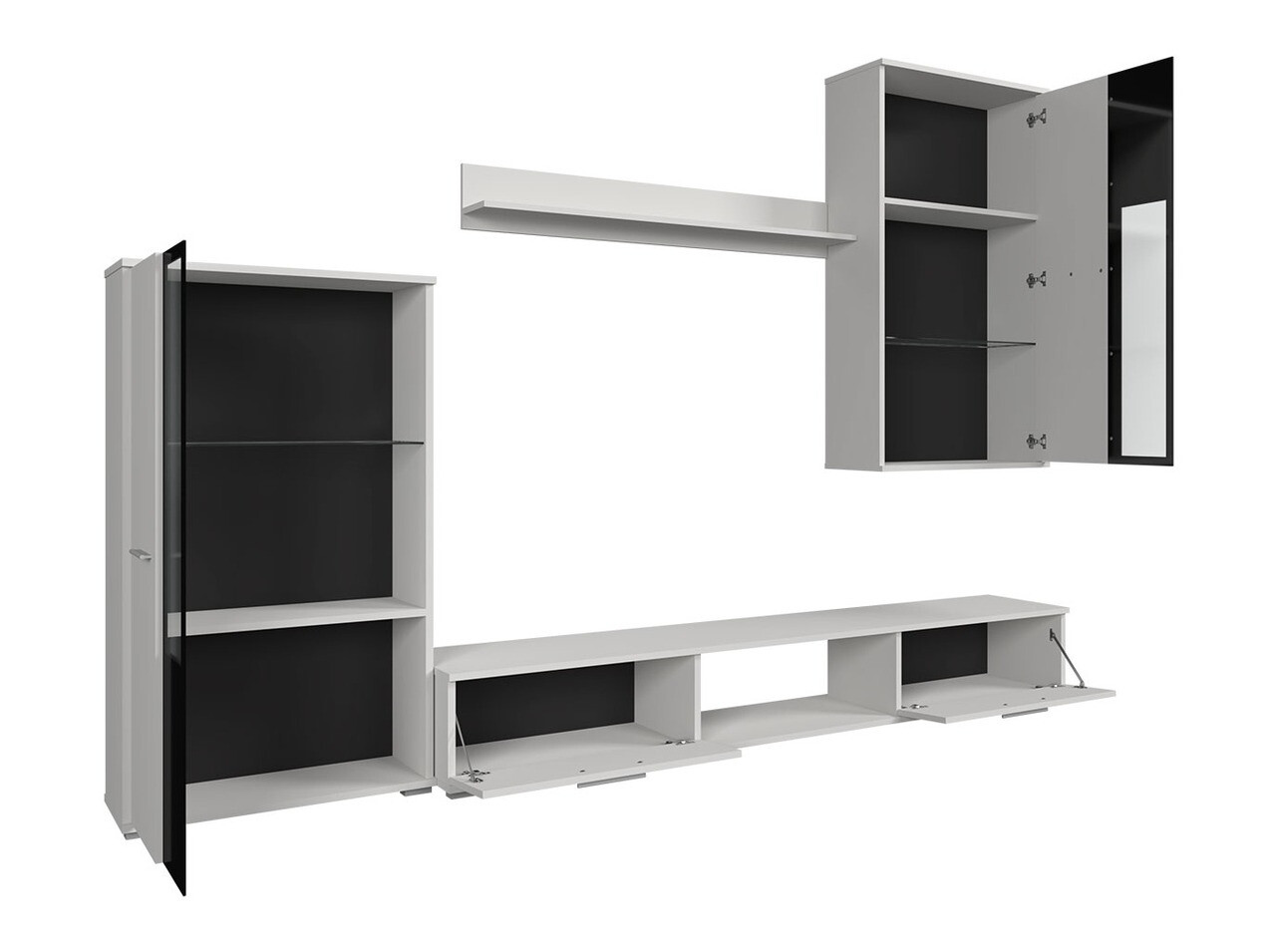 Ensemble de salon Genio (Chêne Artisan + Blanc)