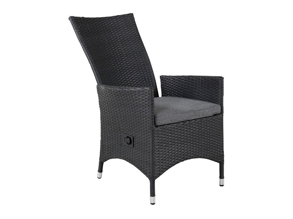 Fauteuil de jardin Dallas 735 (Noir + Gris)
