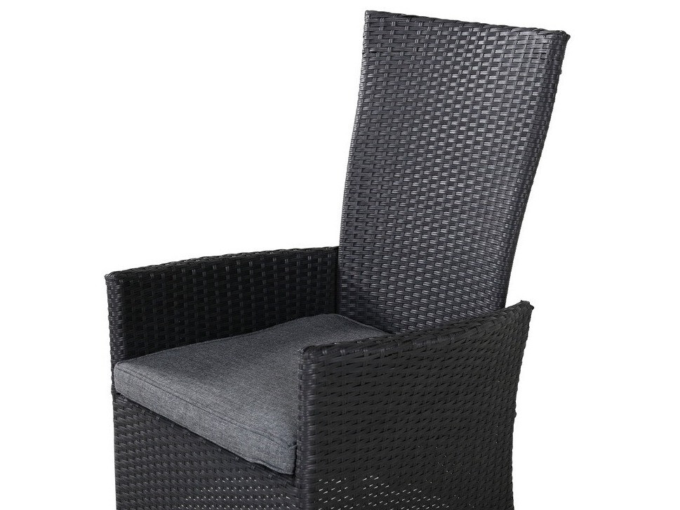 Fauteuil de jardin Dallas 735 (Noir + Gris)