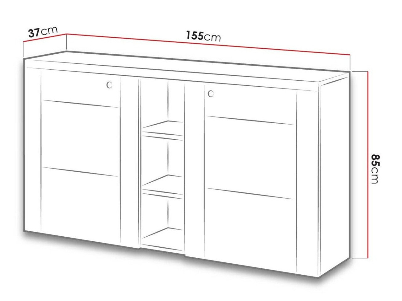 Buffet Salelbo 106 (Noix)