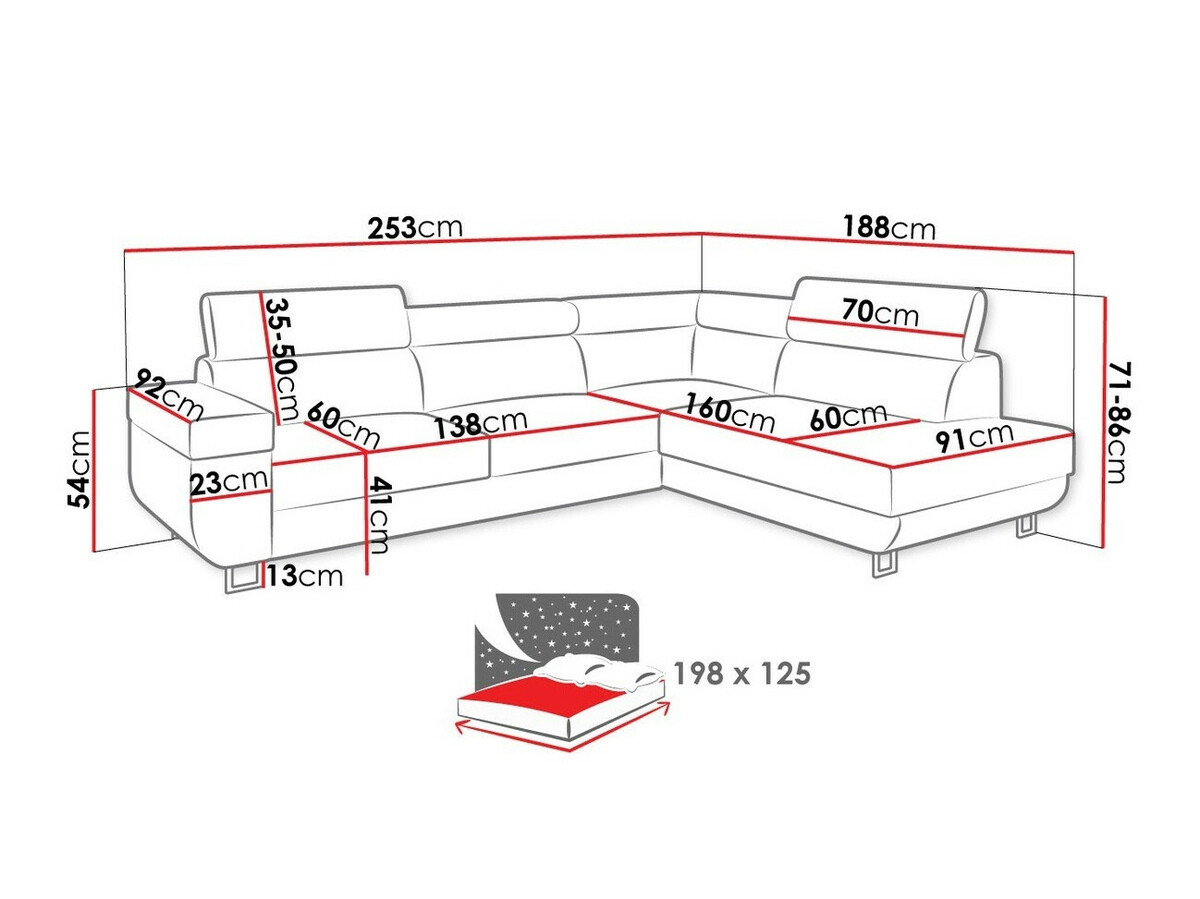 Canapé d'angle Comfivo 306 (Manila 16)