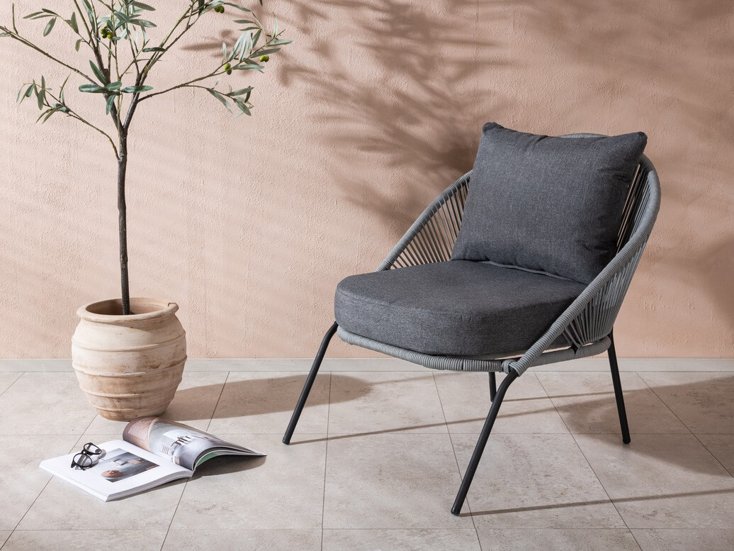 Fauteuil de jardin Dallas 1079 (Gris)