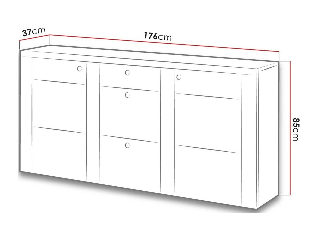 Commode Salelbo 107 (Riviera chêne)