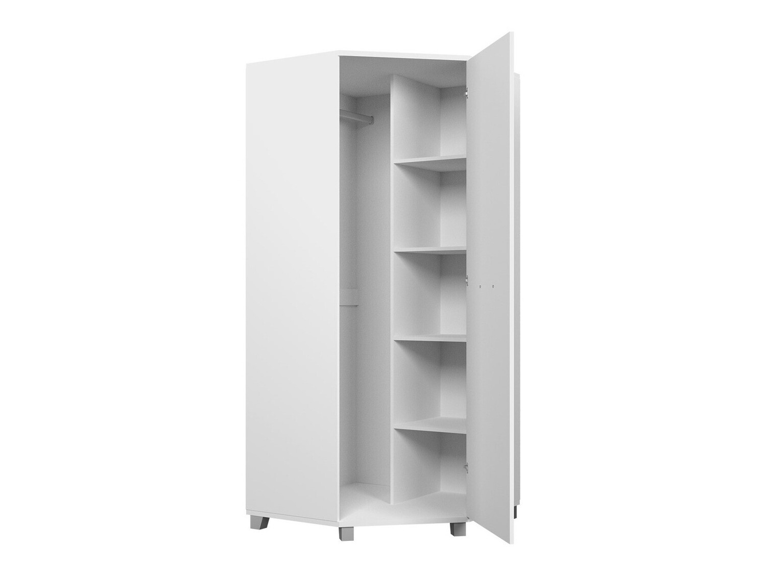 Armoire d'angle Murrieta 108 (Blanc)