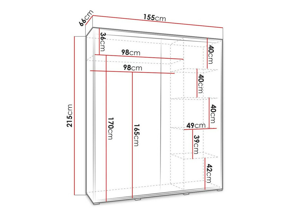 Armoire Murrieta 100 (Blanc)