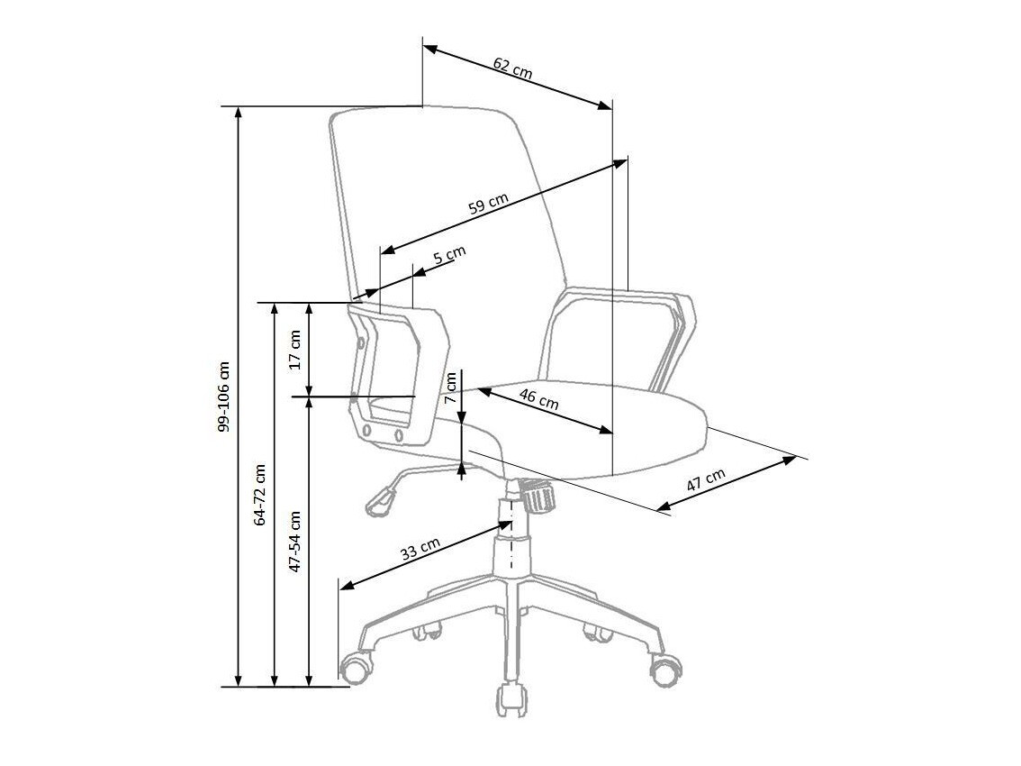 Chaise de bureau Houston 1092