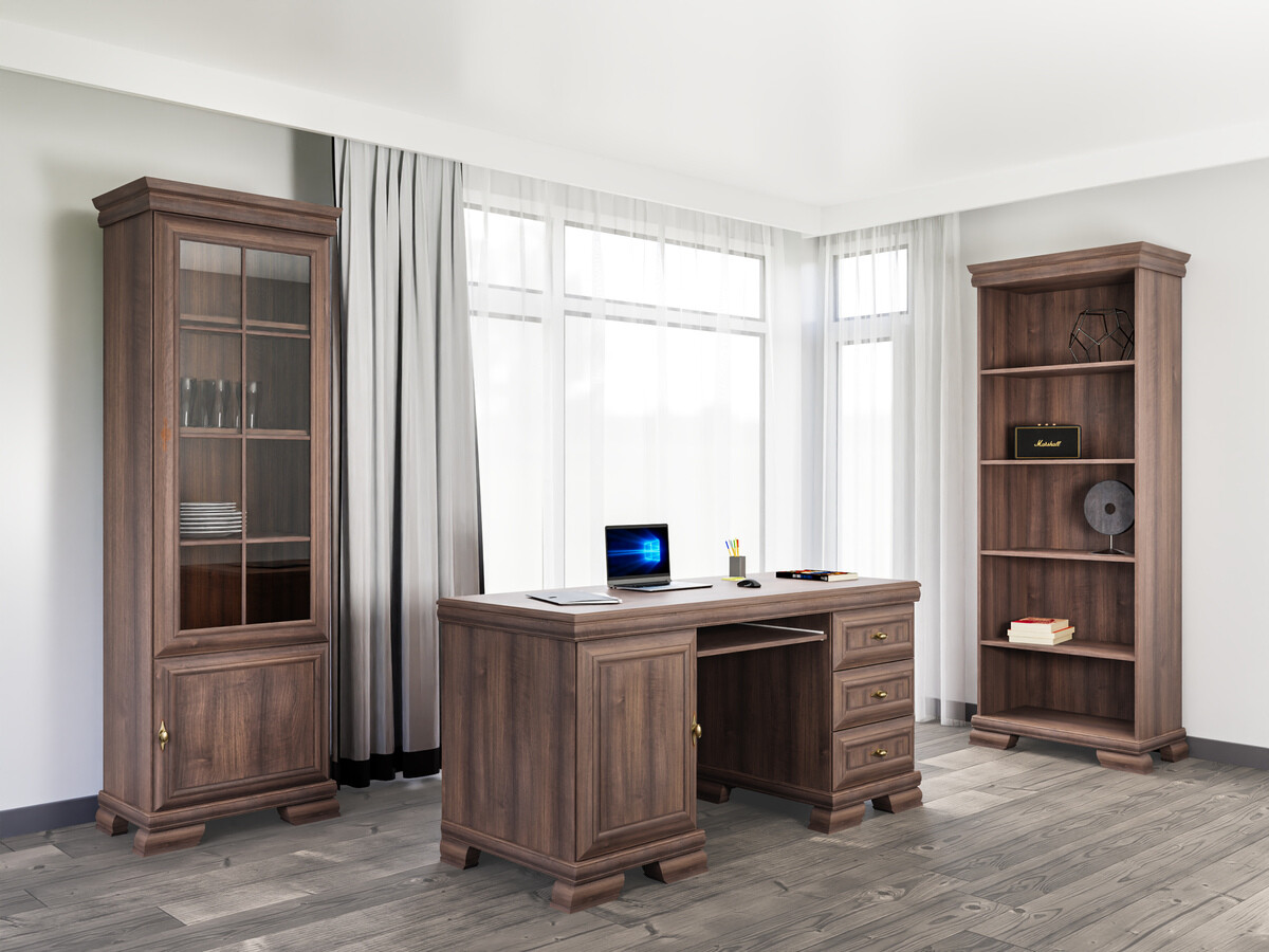 Ensemble de bureau à domicile Salmeru 120 (Samoa King Noix)