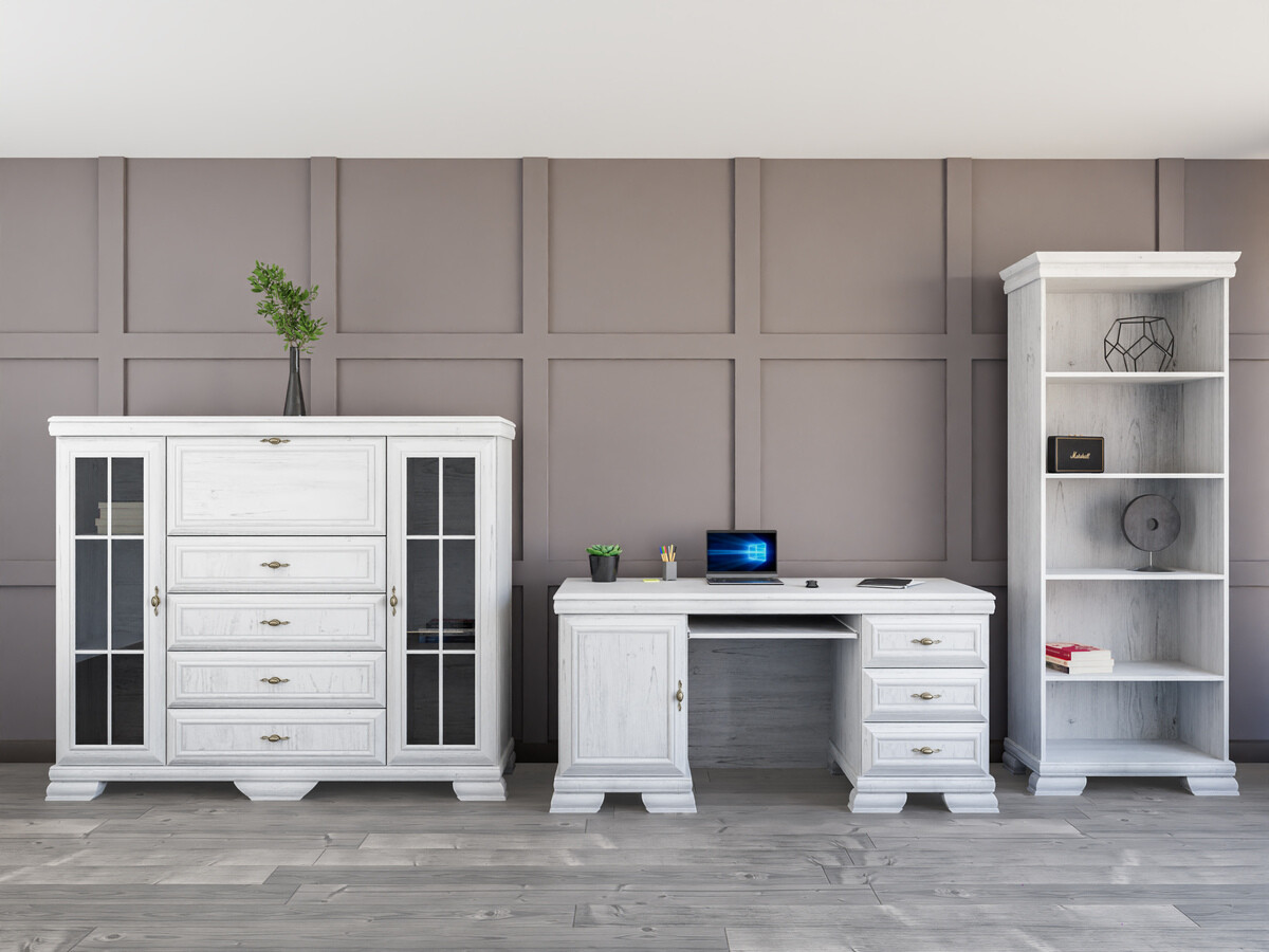 Ensemble de bureau à domicile Salmeru 122 (Pin Anderson)
