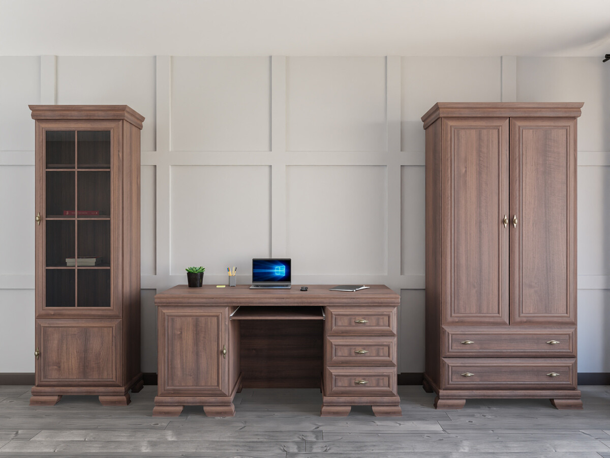 Ensemble de bureau à domicile Salmeru 123 (Samoa King Noix)