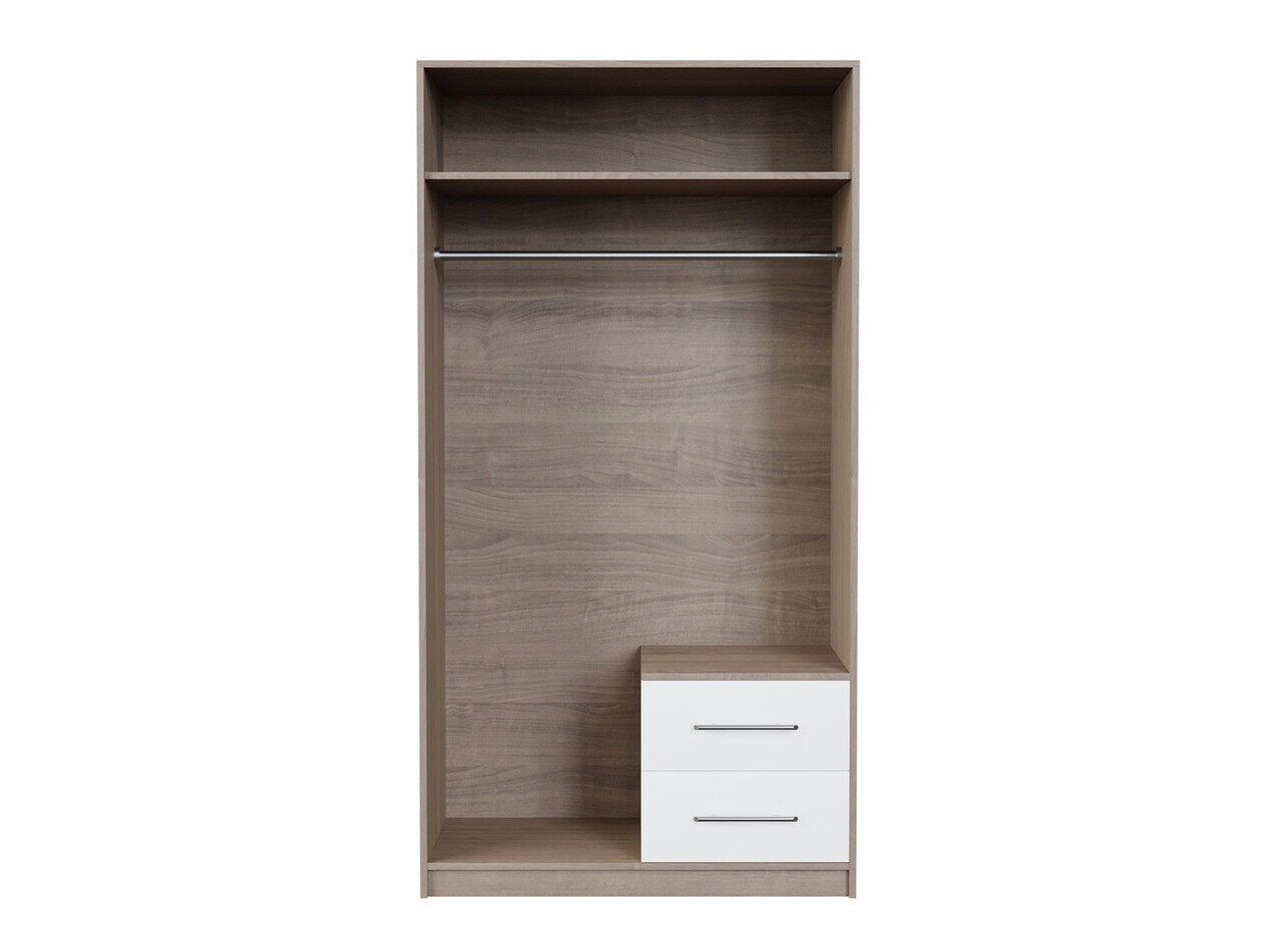 Armoire Cavmero 105 (Sonoma chêne + Blanc)