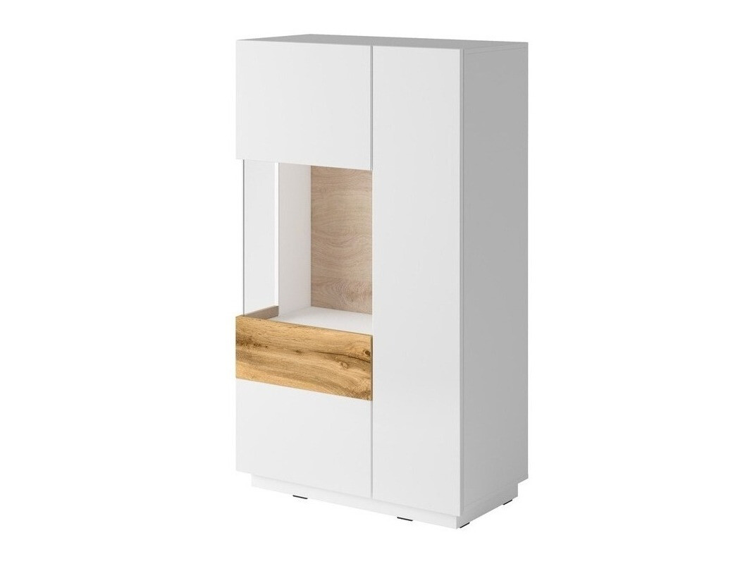 Buffet Livlore 104 (Blanc + Blanc brillant + Chêne wotan)