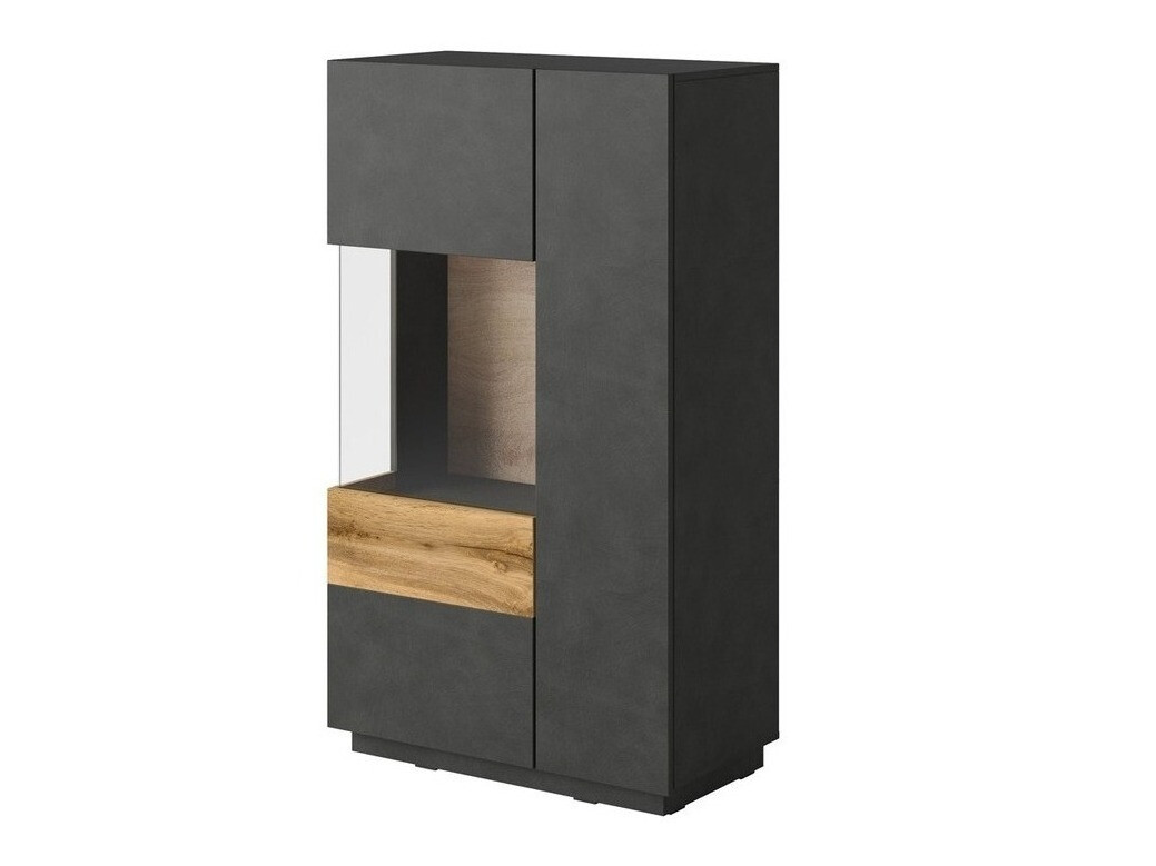 Buffet Livlore 104 (Matera gris + Chêne wotan)