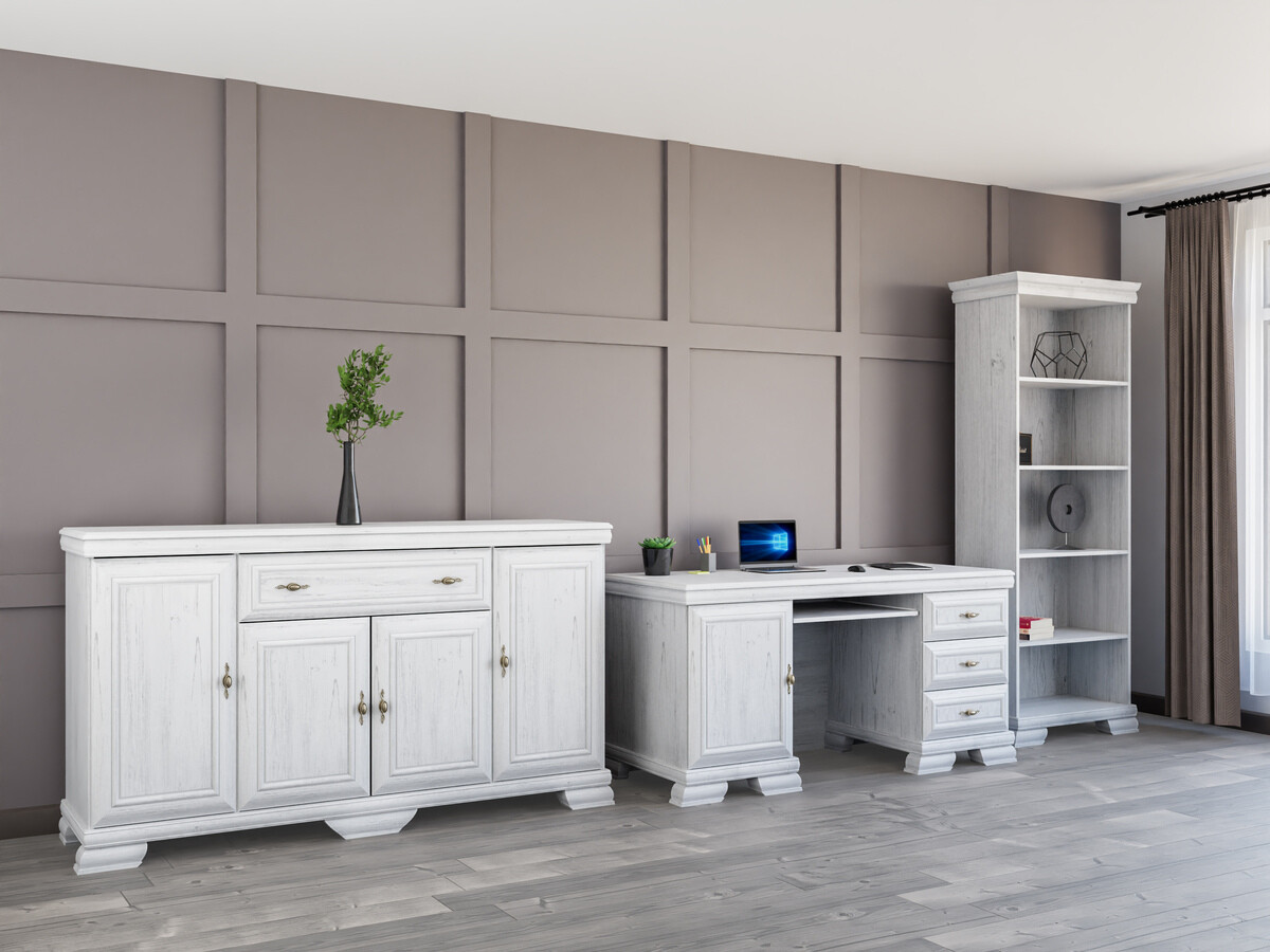 Ensemble de bureau à domicile Salmeru 125 (Pin Anderson)