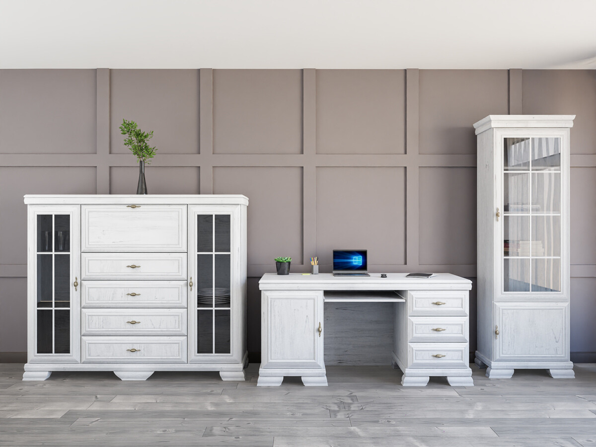 Ensemble de bureau à domicile Salmeru 126 (Pin Anderson)