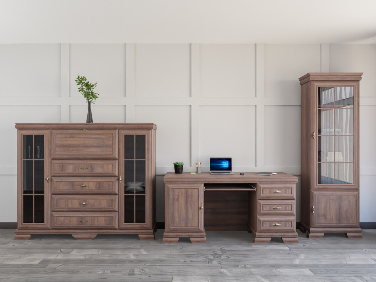 Ensemble de bureau à domicile Salmeru 126 (Samoa King Noix)