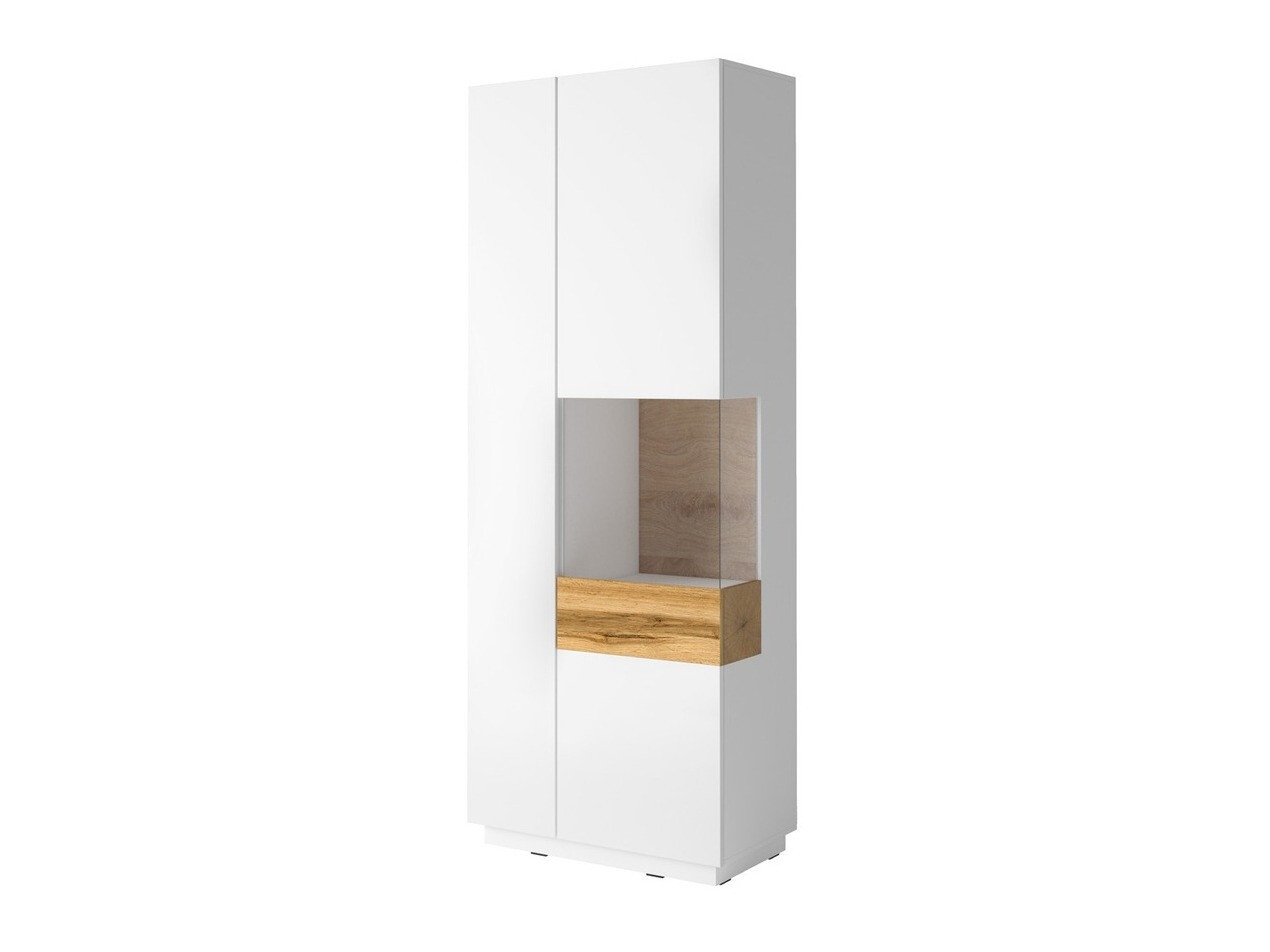 Ensemble de salon Livlore 108 (Blanc + Blanc brillant + Chêne wotan)