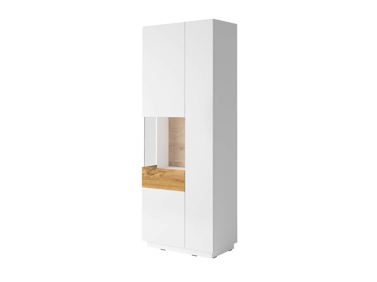 Ensemble de salon Livlore 108 (Blanc + Blanc brillant + Chêne wotan)