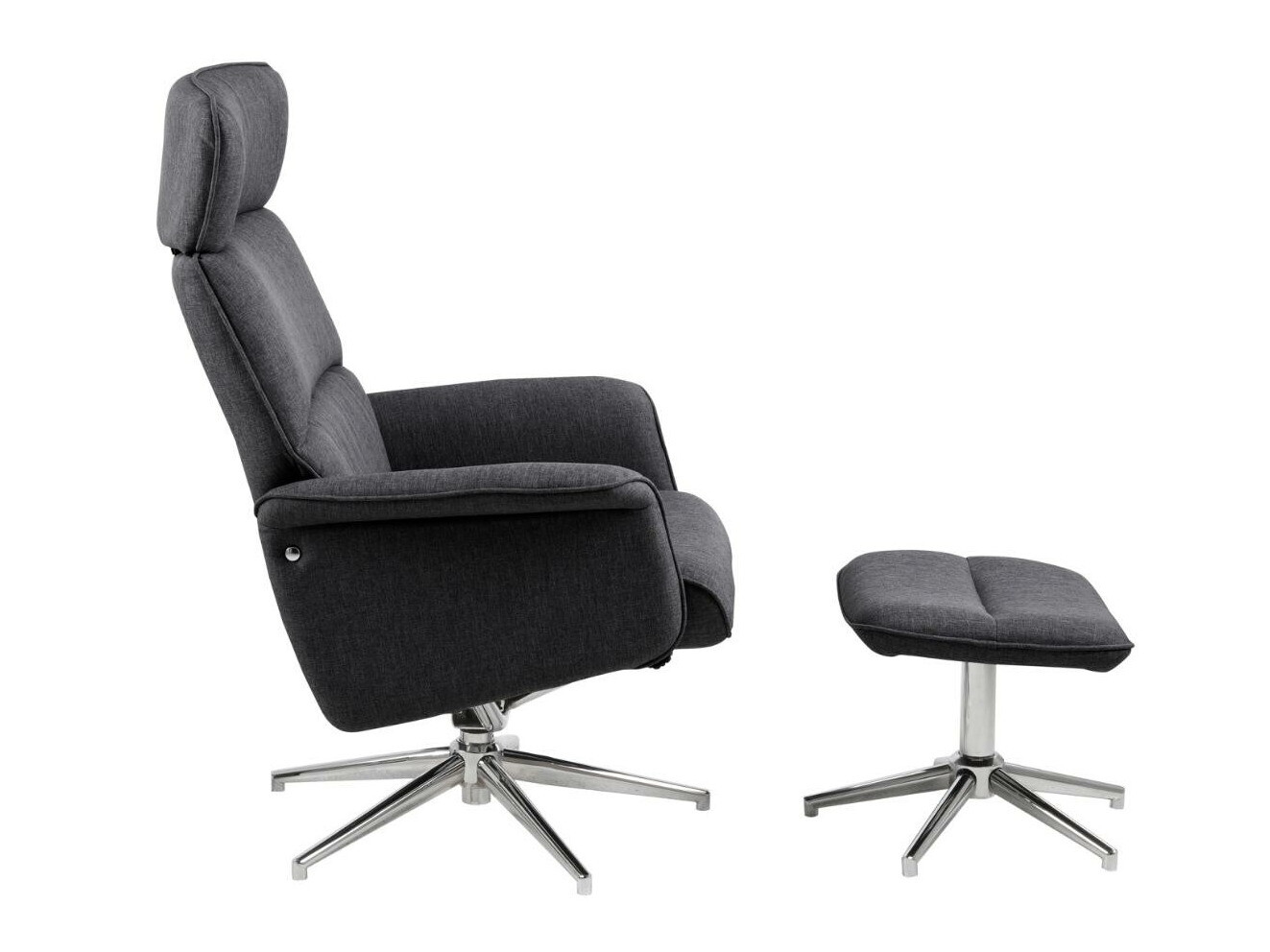 Fauteuil Norsica 570 (Gris foncé + Argent)
