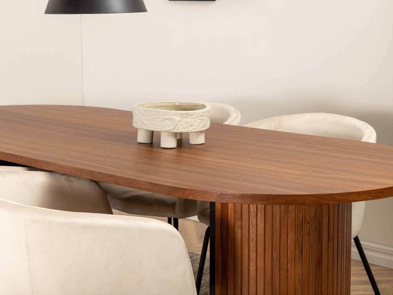 Salle à manger complète Dallas 2749 (Crème + Noir)