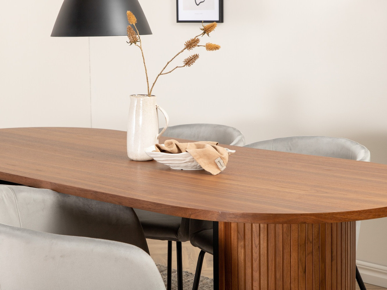 Salle à manger complète Dallas 2749 (Gris + Noir)
