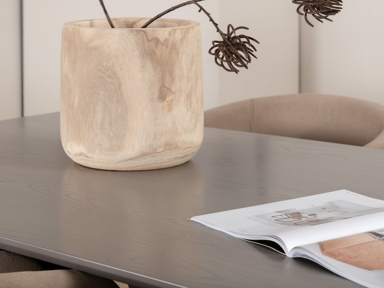 Salle à manger complète Dallas 3036 (Beige + Noir)