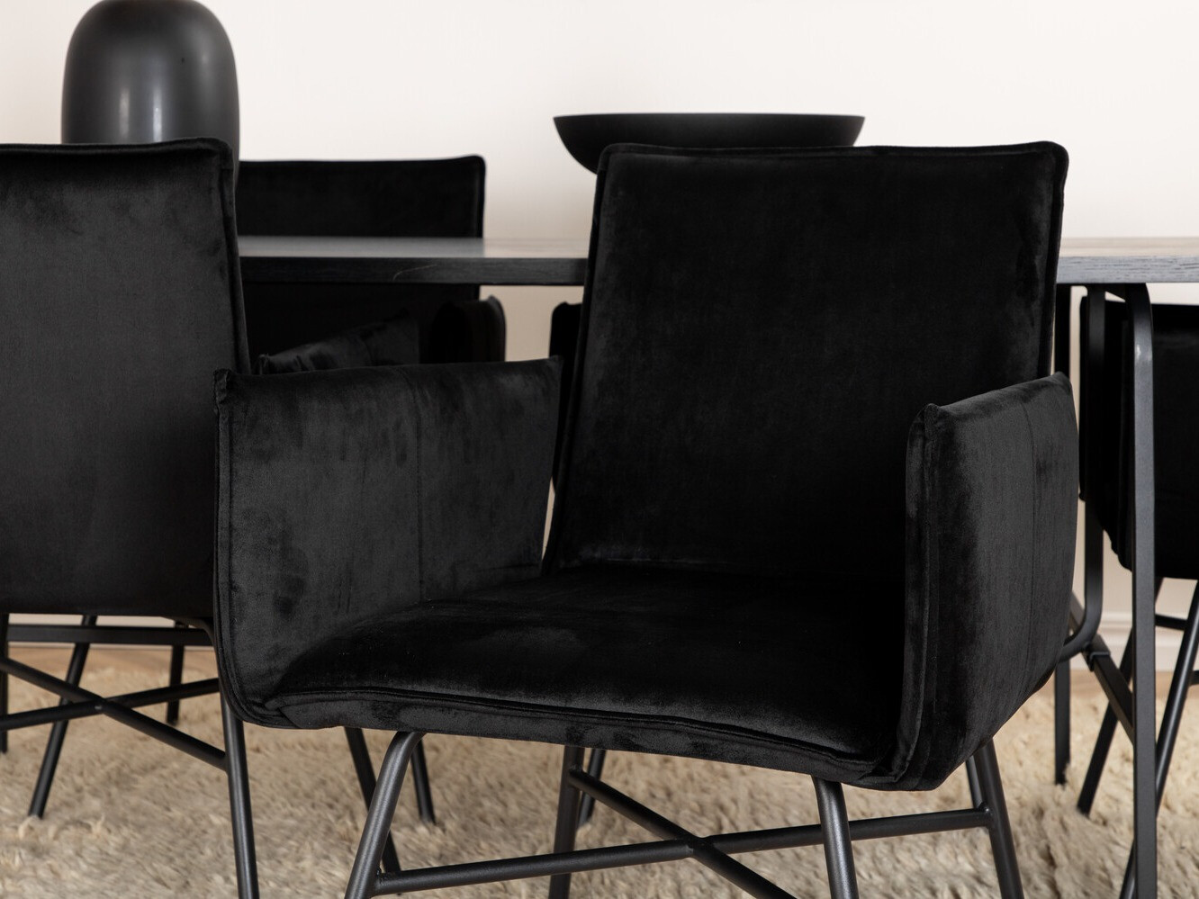 Salle à manger complète Dallas 2788 (Noir)