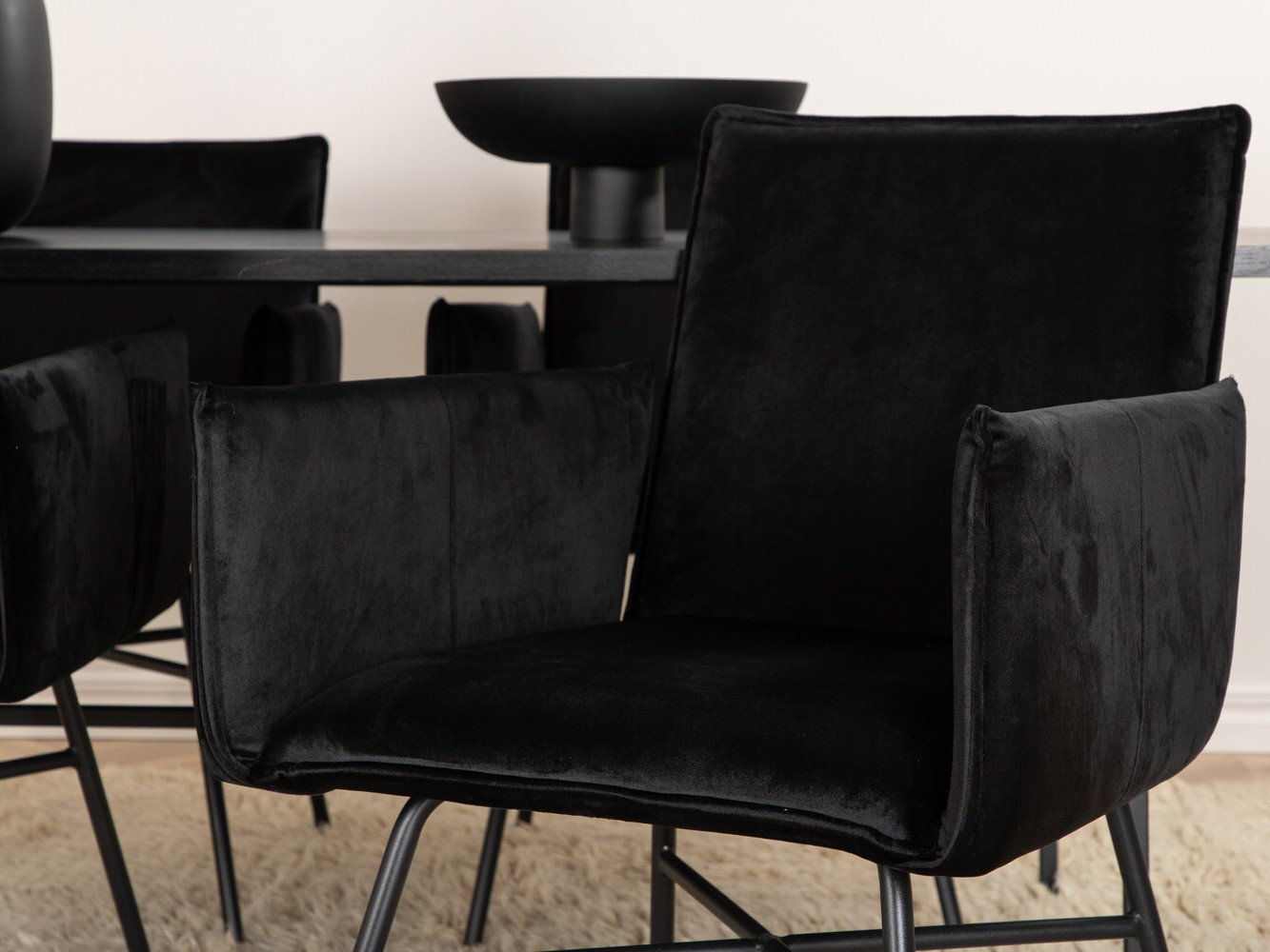 Salle à manger complète Dallas 2789 (Noir)