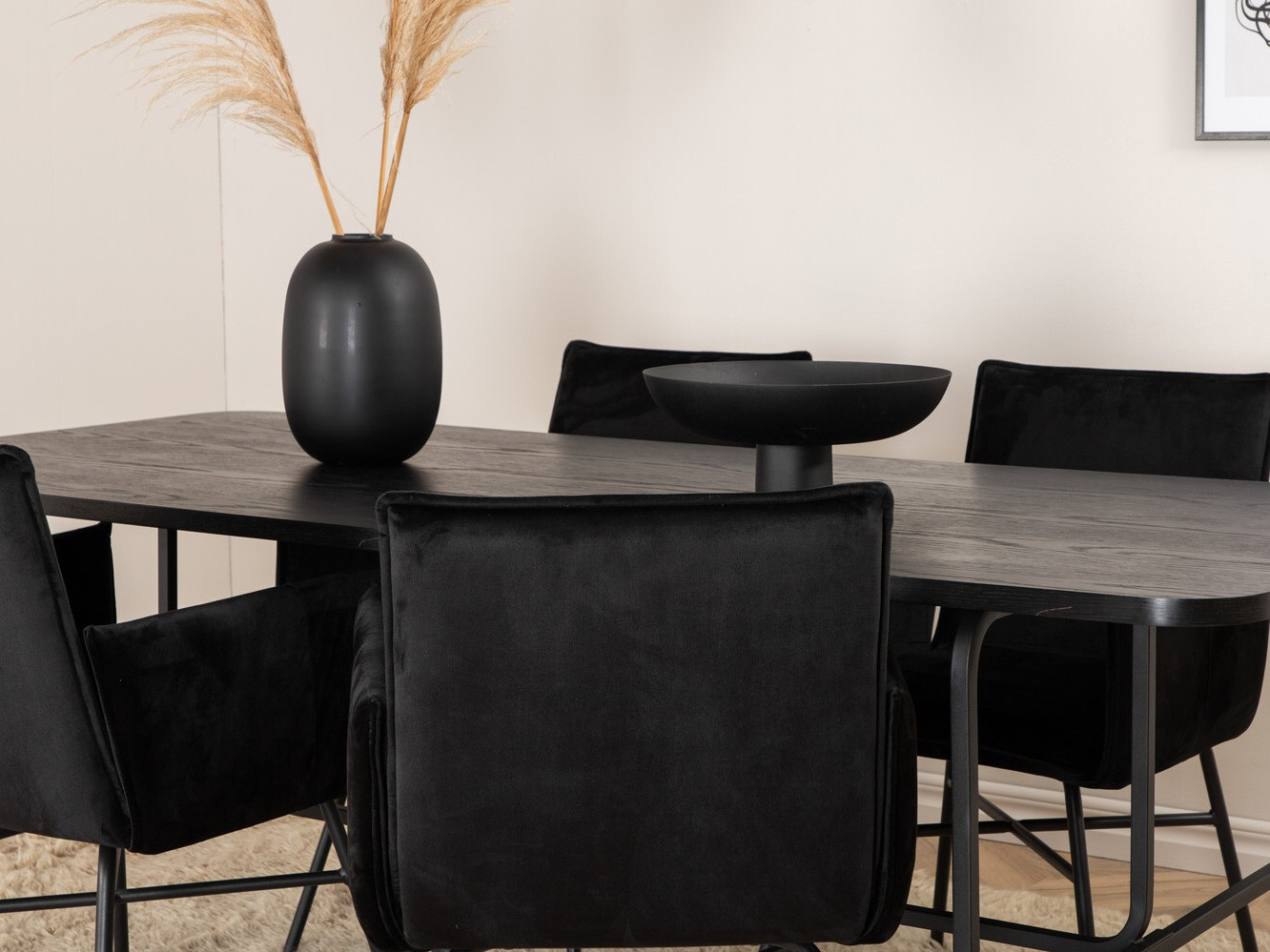Salle à manger complète Dallas 2789 (Noir)