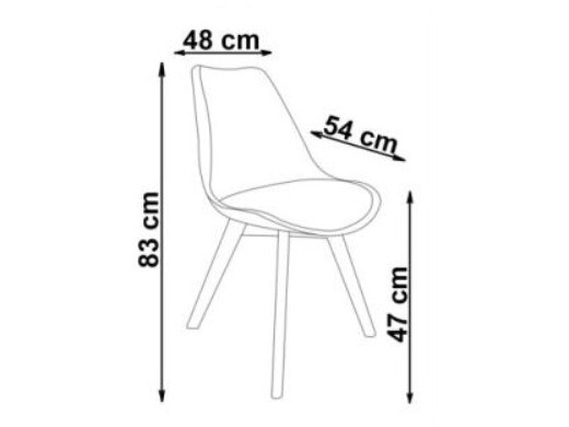 Chaise Houston 412 (Gris clair + Clair bois)