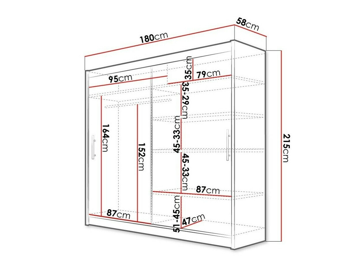 Armoire Closico 100 (Sonoma chêne)