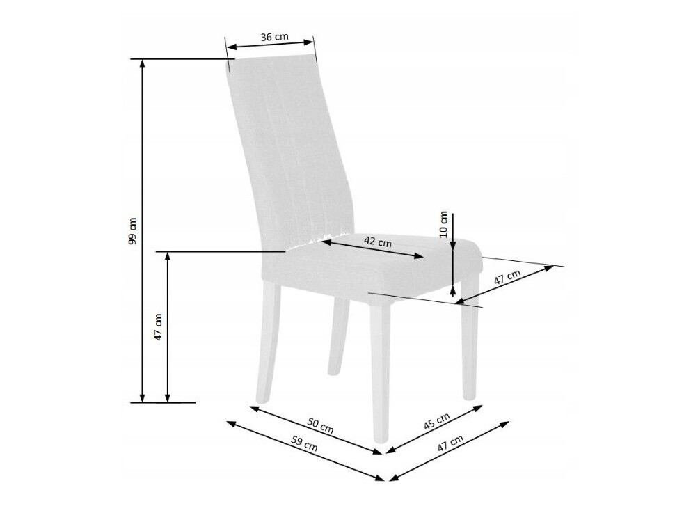 Chaise Houston 1216 (Gris clair + Clair bois)