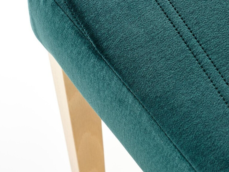 Chaise Houston 1216 (Vert foncé + Clair bois)