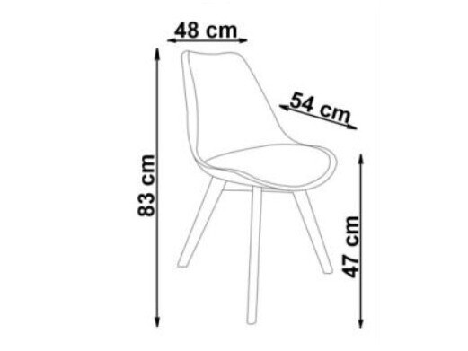 Chaise Houston 412 (Vert foncé + Clair bois)