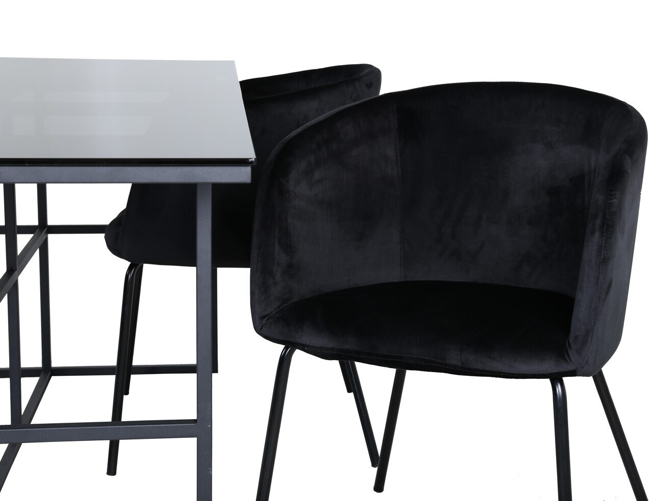 Salle à manger complète Dallas 3044 (Noir)