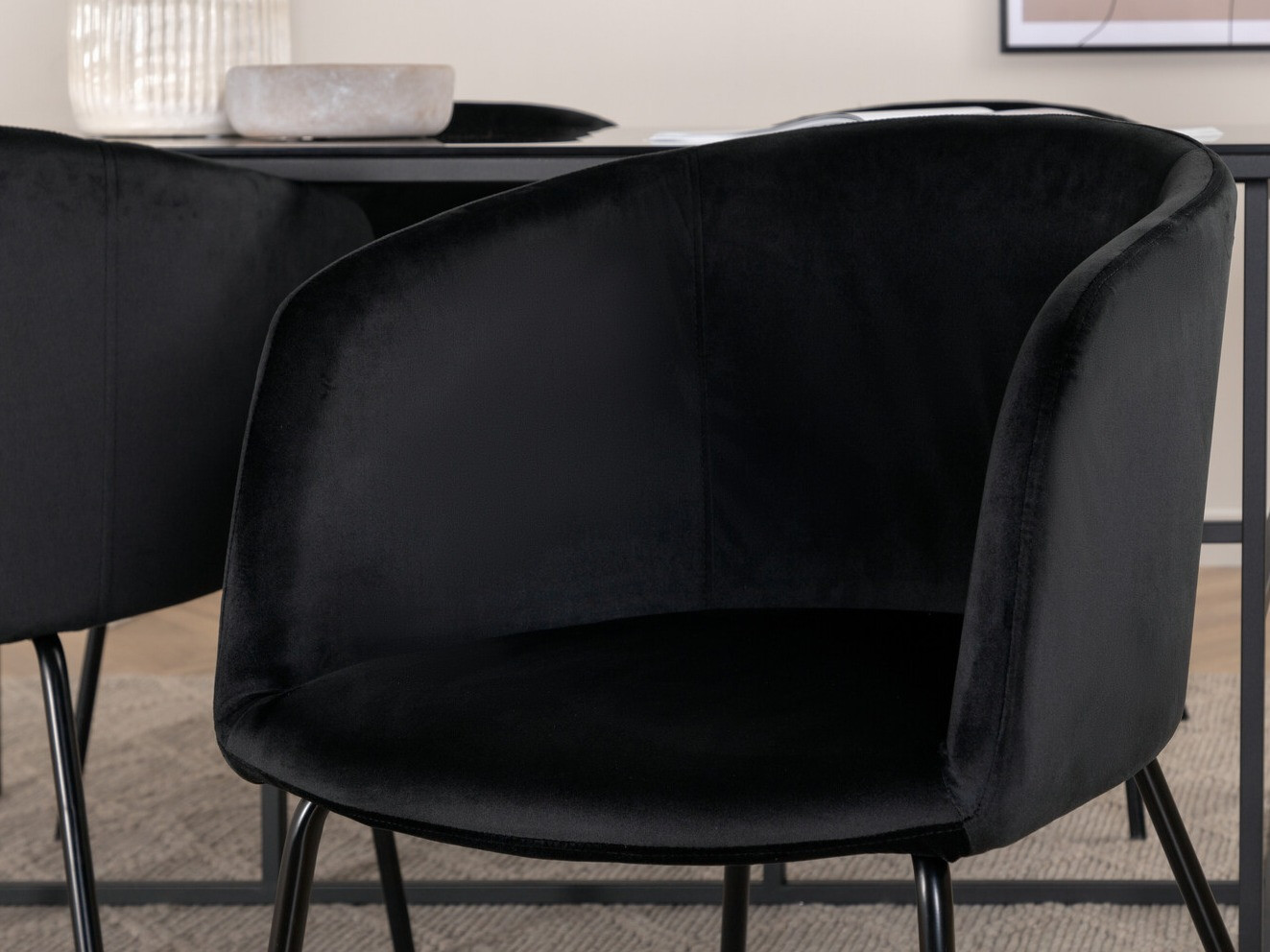 Salle à manger complète Dallas 3044 (Noir)