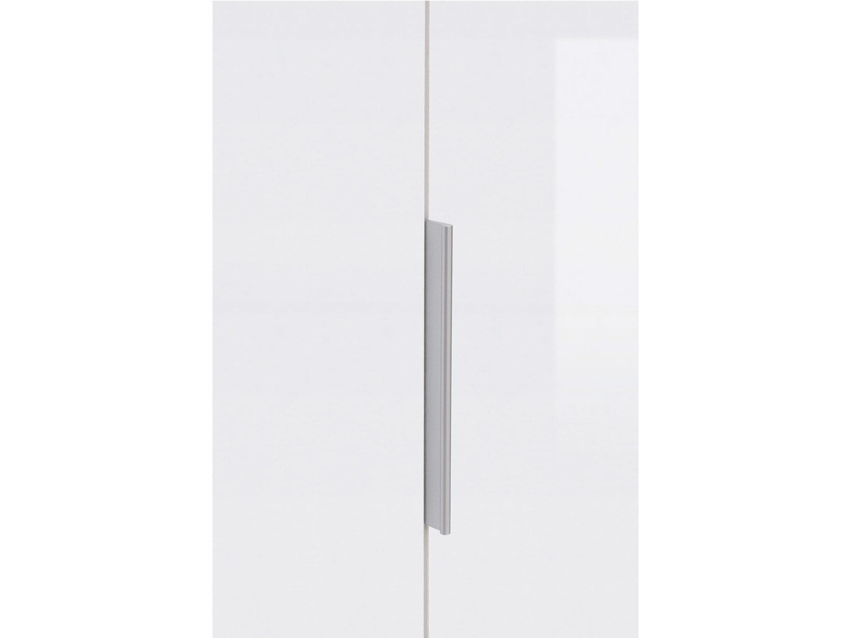 Armoire Tivetra 111 (Chêne wotan + Blanc brillant)