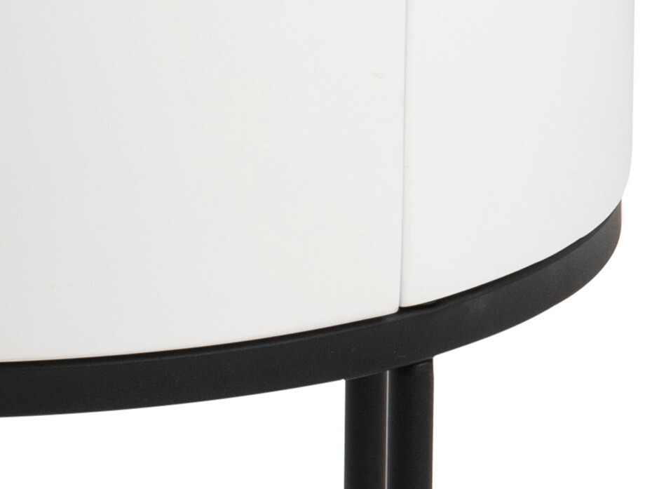 Table d'appoint Norsica 595 (Blanc + Noir)
