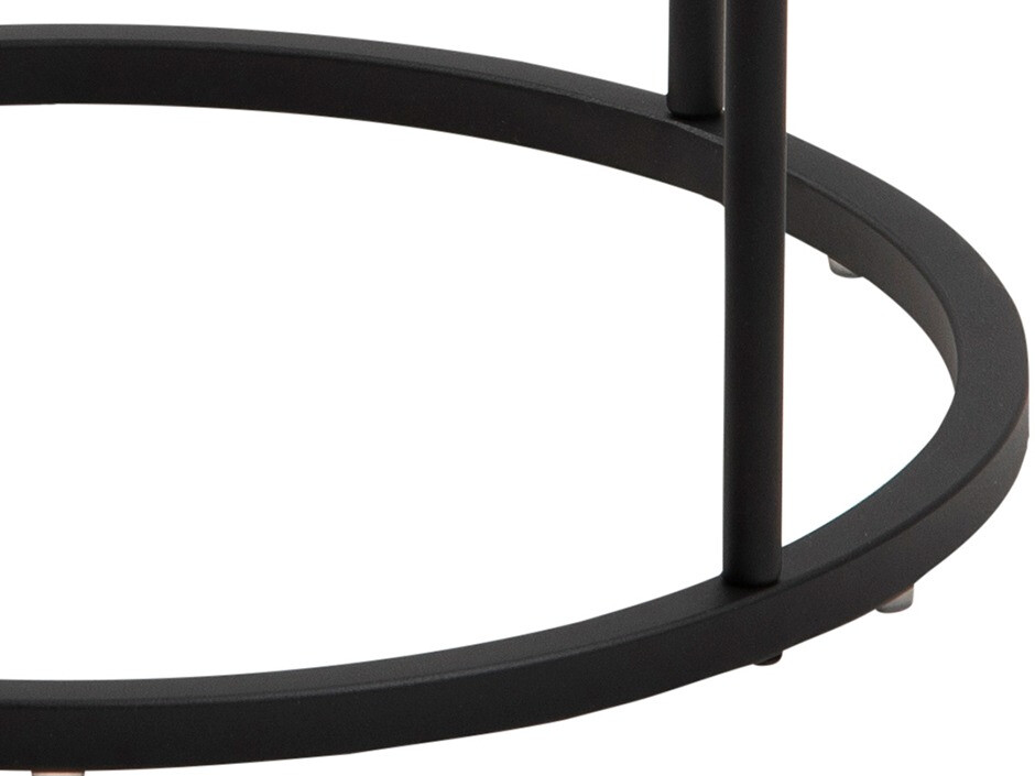 Table d'appoint Norsica 595 (Blanc + Noir)