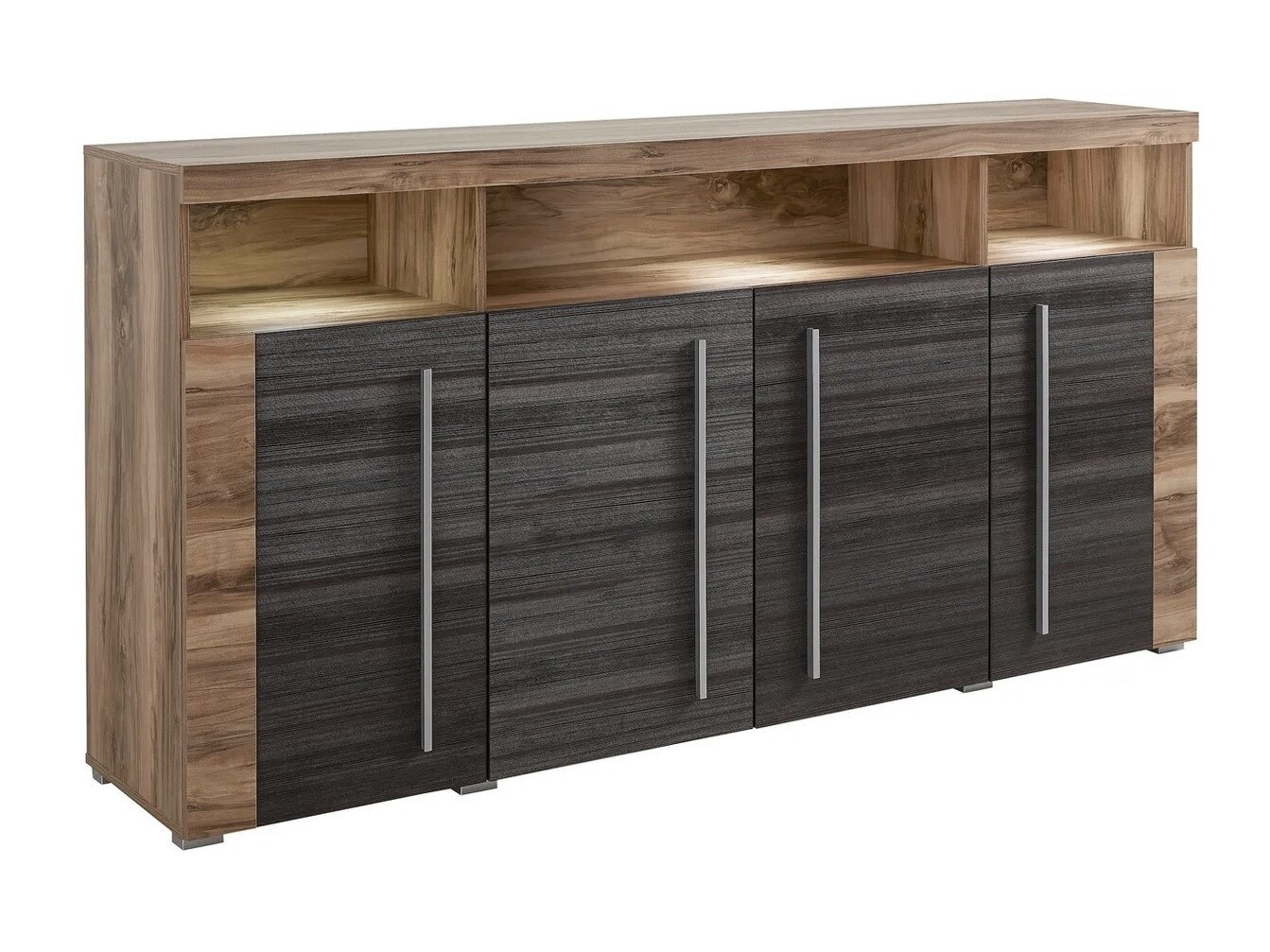 Buffet Sorciro 107 (Noix + Chêne foncé)