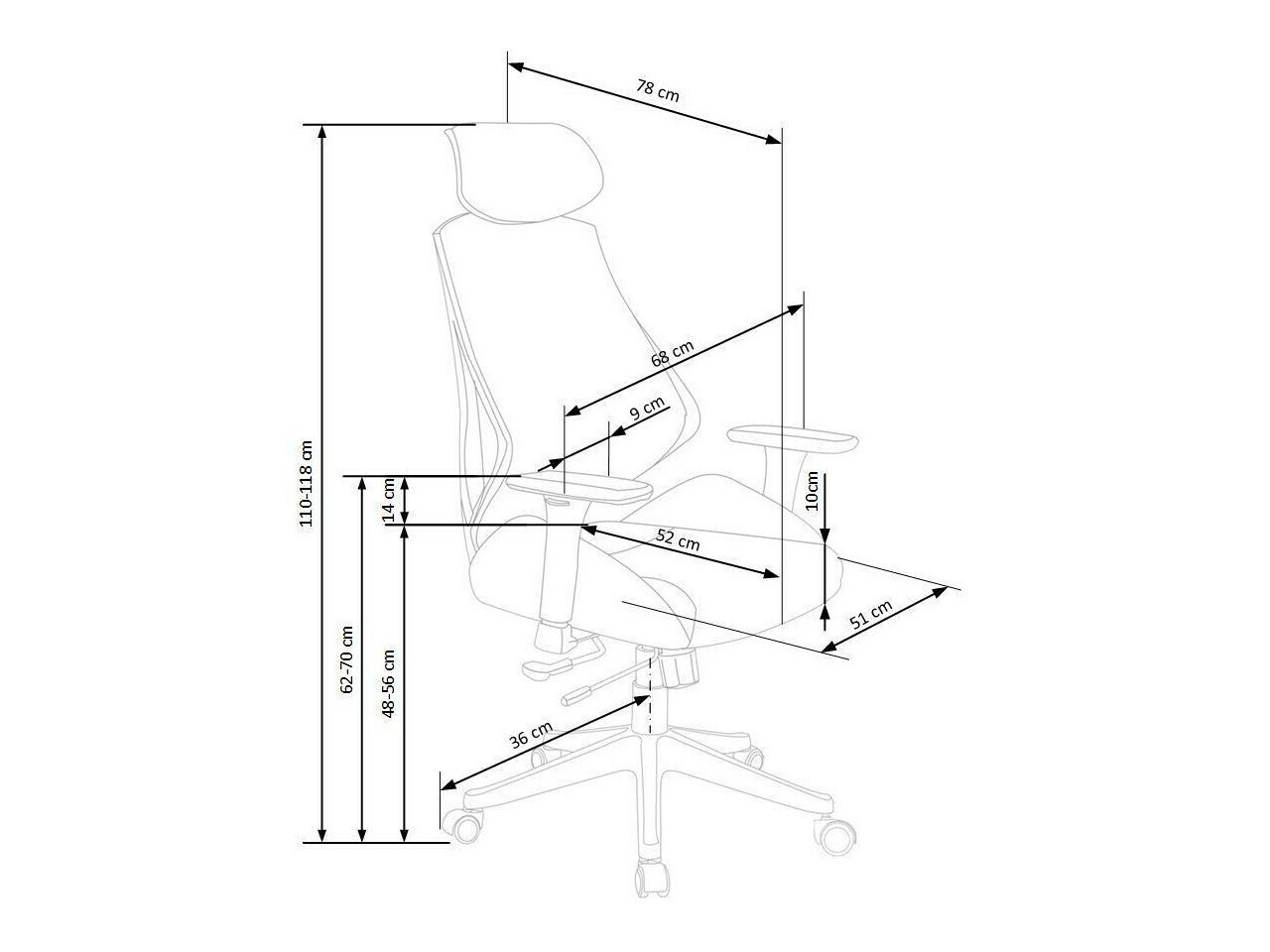 Chaise de bureau Houston 391