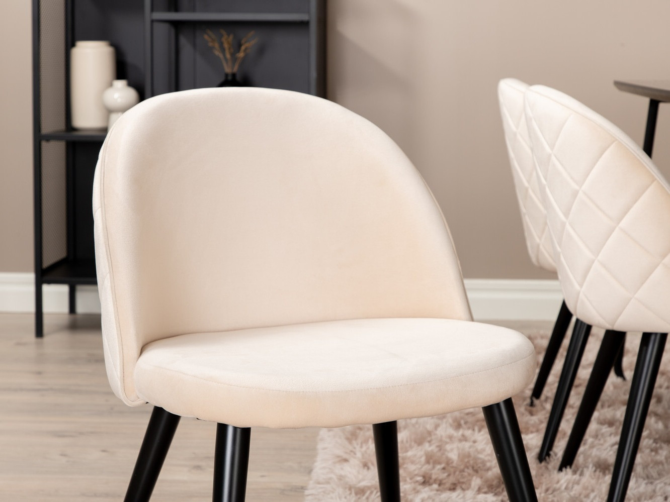 Salle à manger complète Dallas 2723 (Beige + Noir)