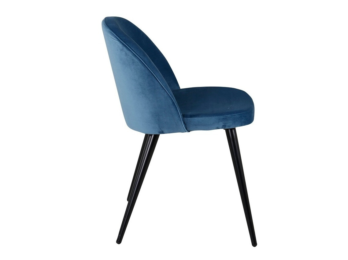 Chaise Dallas 153 (Bleu foncé + Noir)