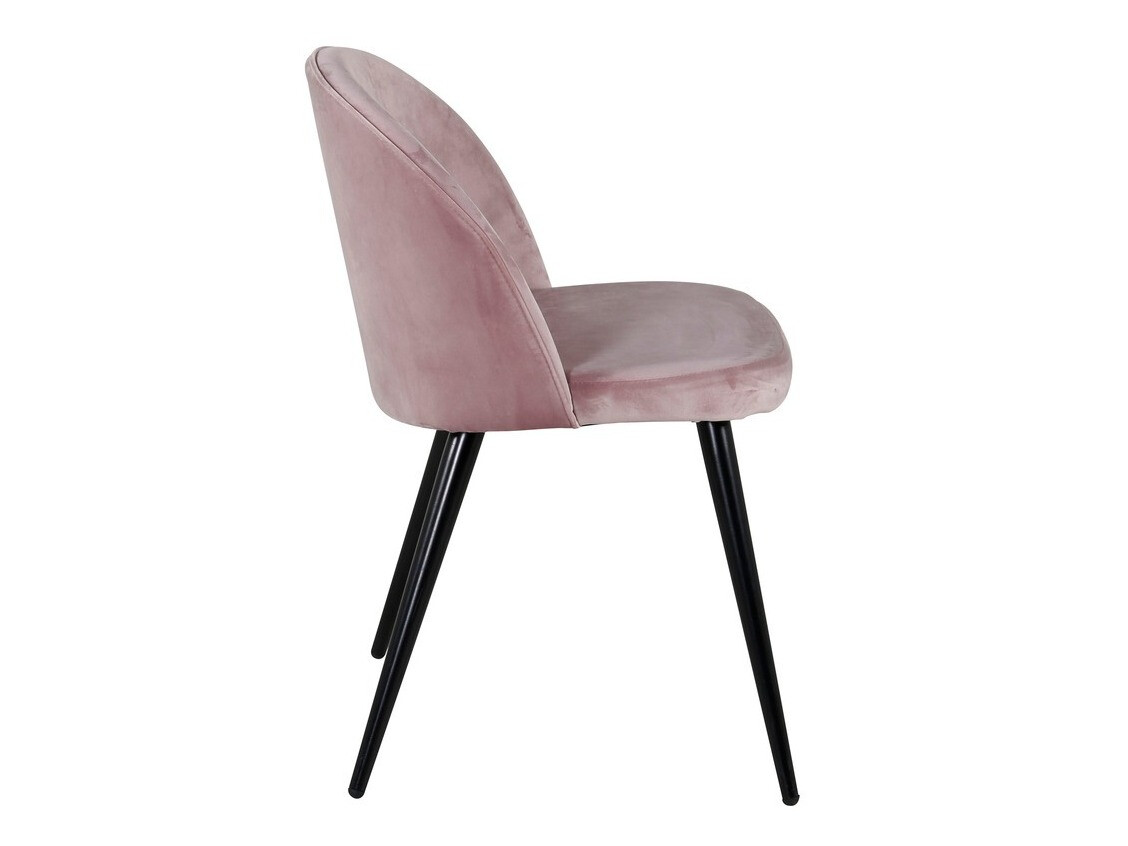 Chaise Dallas 153 (Rose Dusty + Noir)