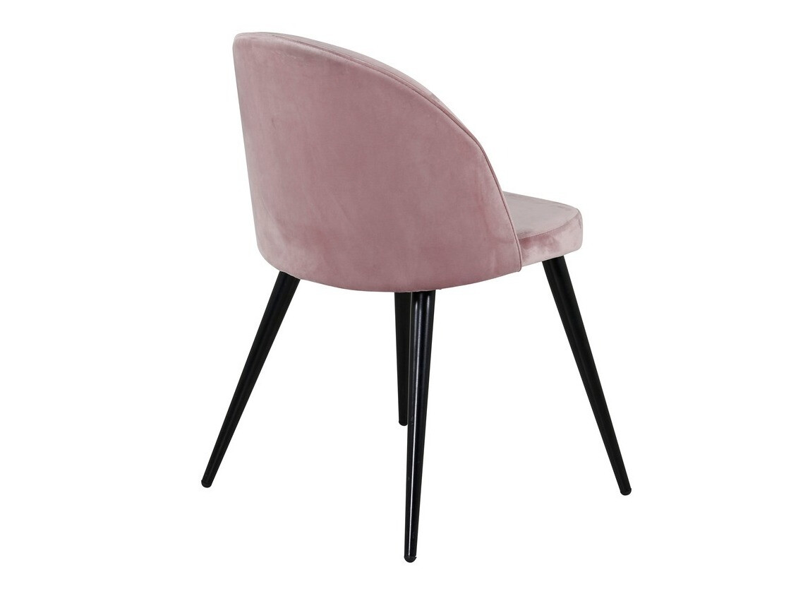 Chaise Dallas 153 (Rose Dusty + Noir)