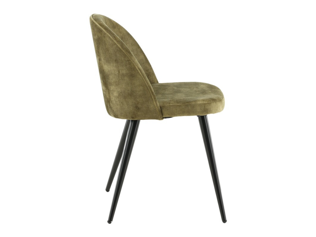 Chaise Dallas 153 (Vert poussiéreux + Noir)