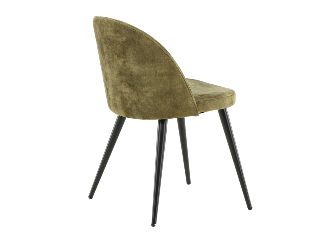 Chaise Dallas 153 (Vert poussiéreux + Noir)