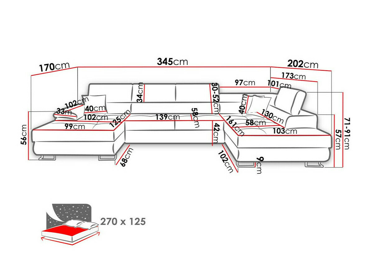 Canapé d'angle Comfivo Ruta IV (Matana 19 + Matana 17)