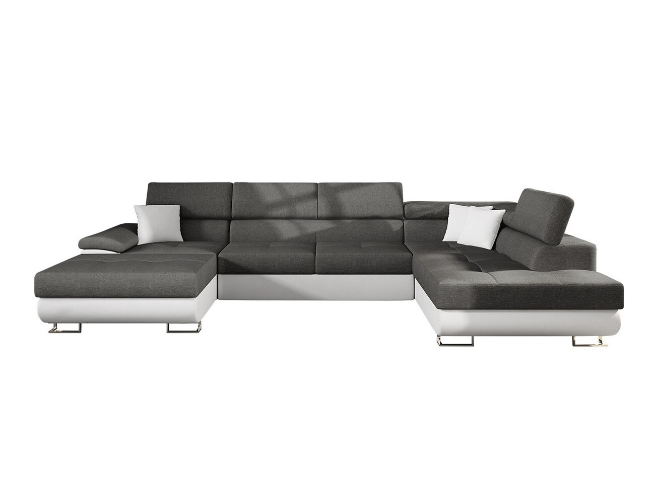 Canapé d'angle Comfivo Ruta IV (Soft 017 + Lux 06 + Soft 017)