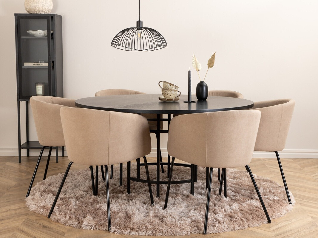 Chaise Dallas 2603 (Beige + Noir)